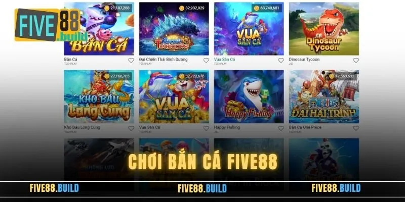 Chơi Bắn Cá Five88 Thú Vị, Hấp Dẫn Với Kho Game Khủng