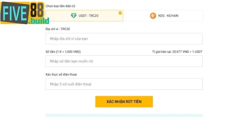 Chuyển tiền bằng hình thức Crypto
