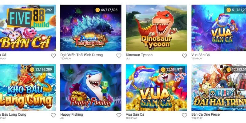 Không thể bỏ qua game bắn cá đổi thưởng Five88 tiêu biểu