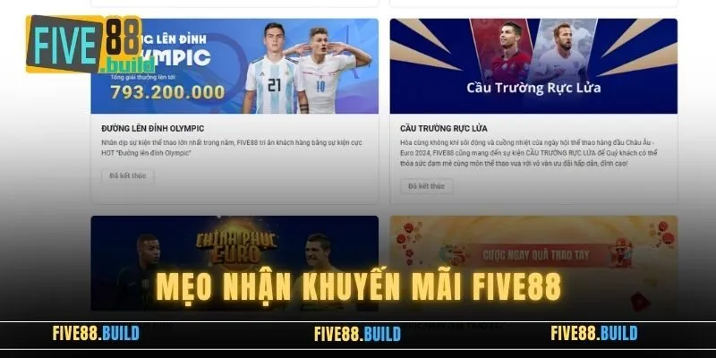 Mẹo Nhận Khuyến Mãi Five88 - Cách Thực Hiện Đơn Giản Nhất