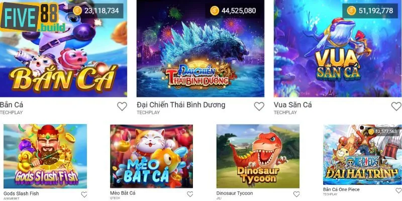 Ưu đãi hoàn trả bắn cá liên tục